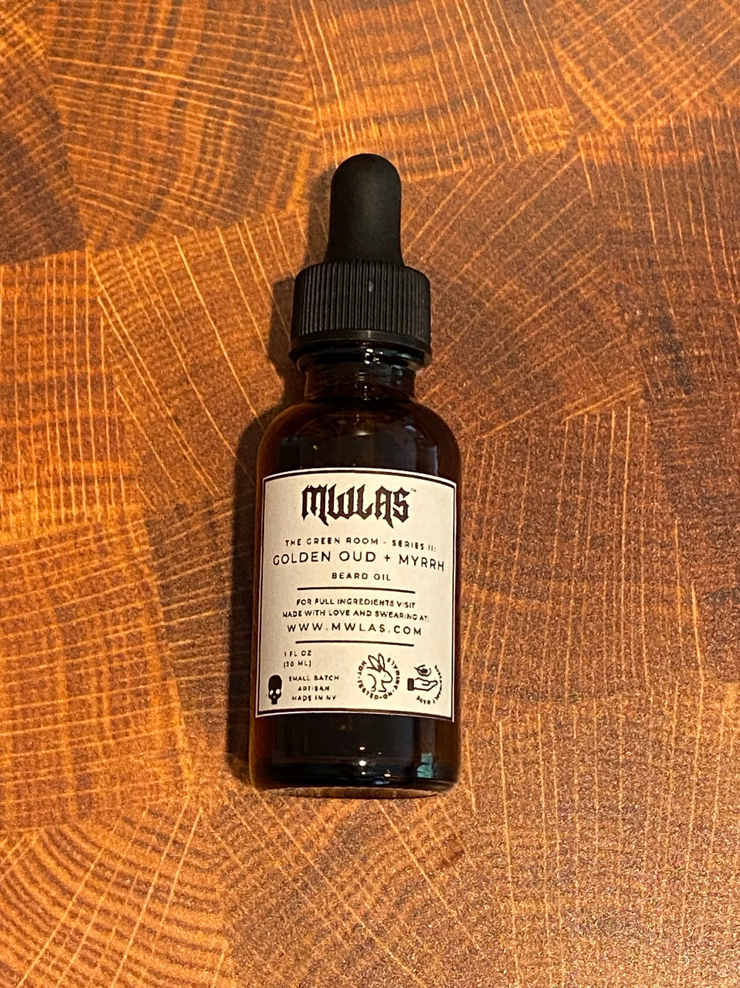 The Green Room Series II: GOLDEN OUD + MYRRH Beard Oil