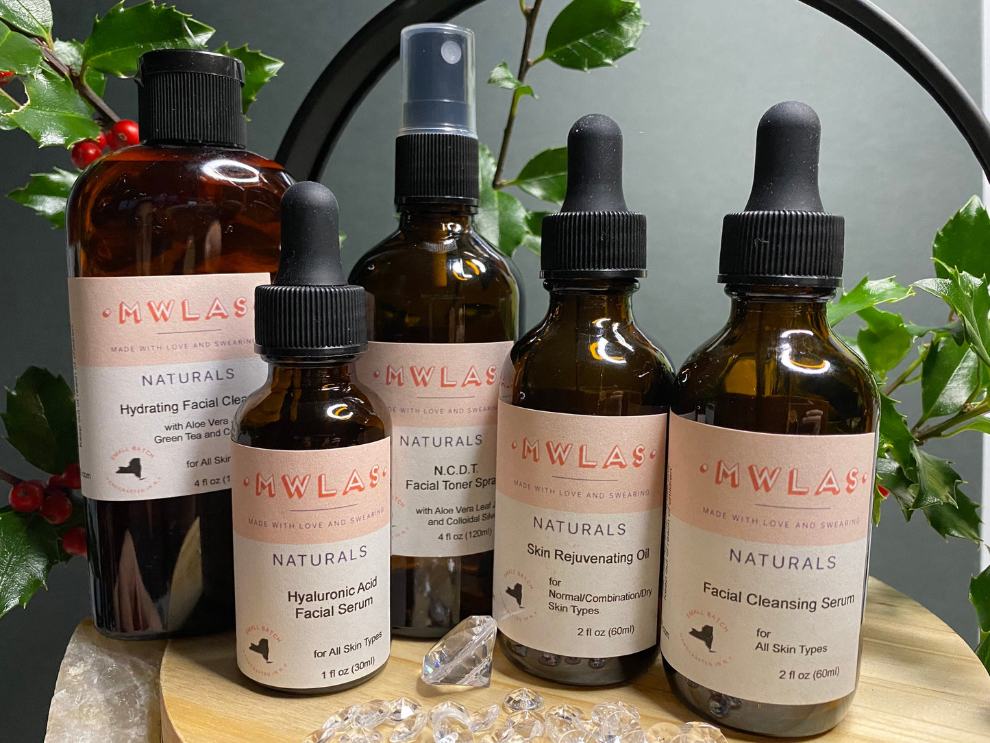 Full Size Customized Skin Care Set | Steps 1-5 | Natural Skin Care Bundle