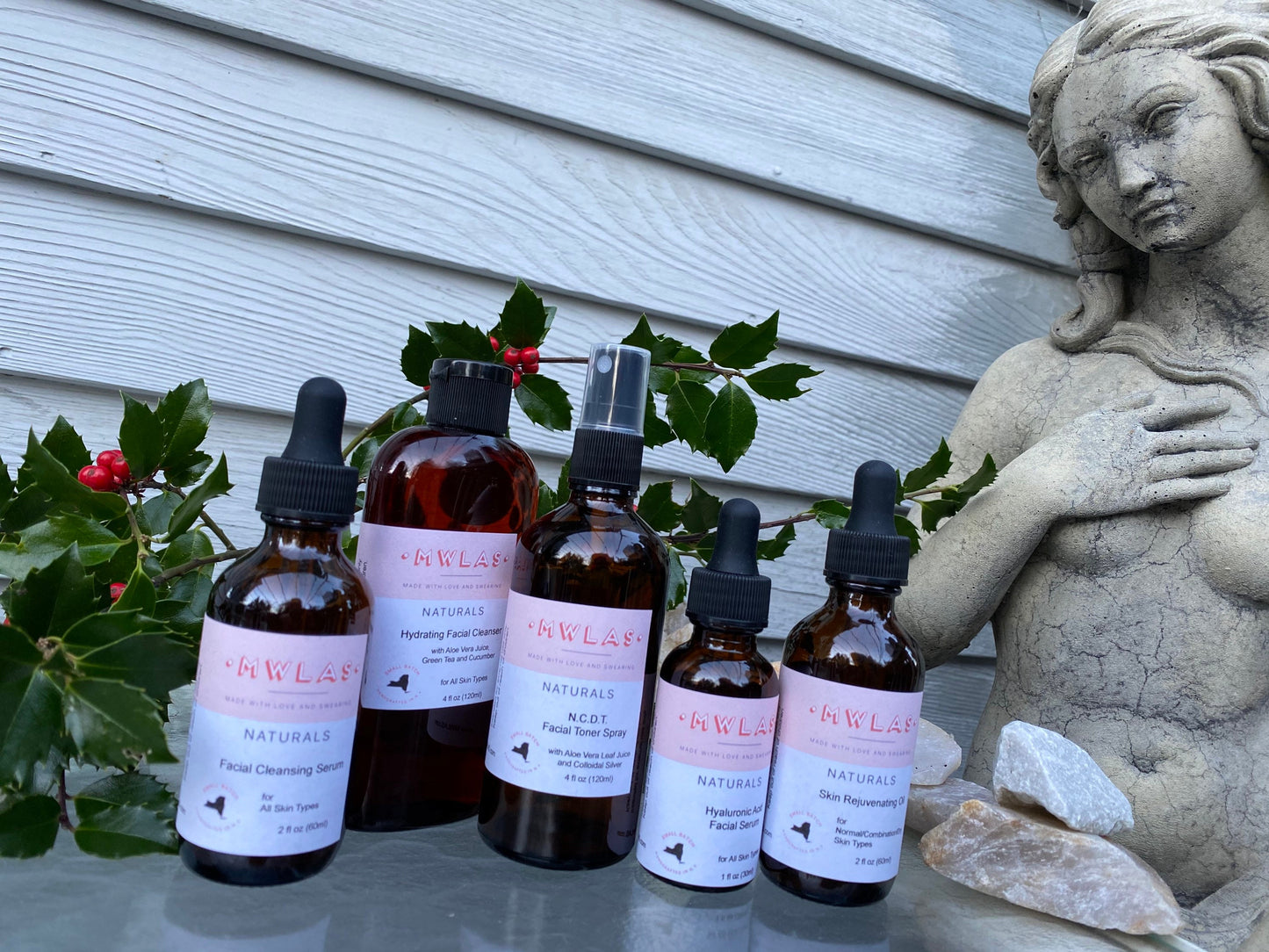 Full Size Customized Skin Care Set | Steps 1-5 | Natural Skin Care Bundle