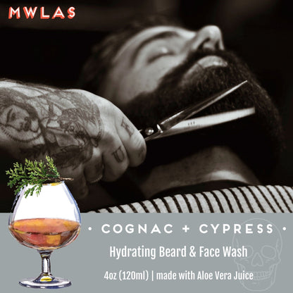 COGNAC + CYPRESS Hydrating Beard & Face Wash