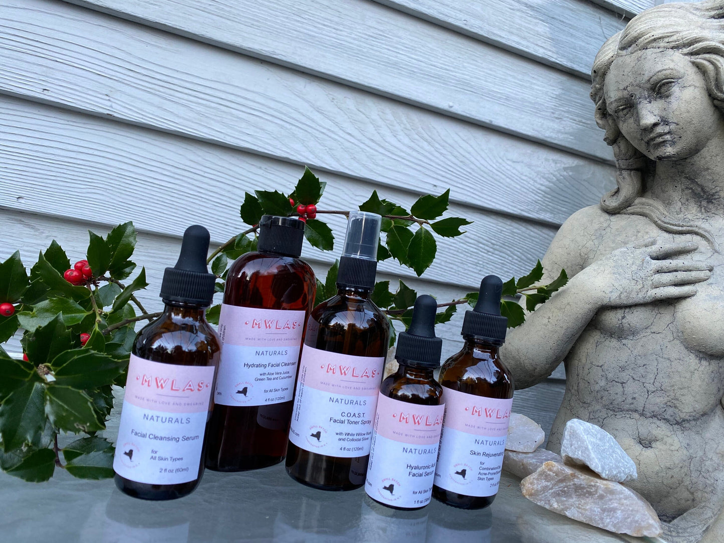 Full Size Customized Skin Care Set | Steps 1-5 | Natural Skin Care Bundle
