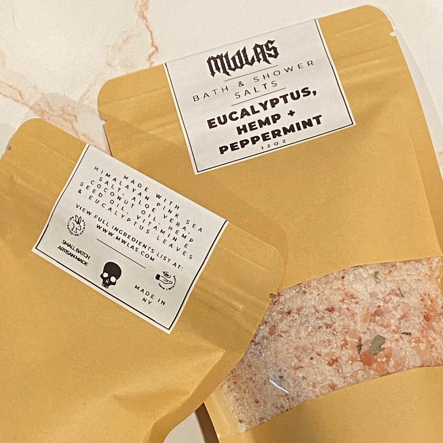Eucalyptus, Hemp + Peppermint Bath Salts