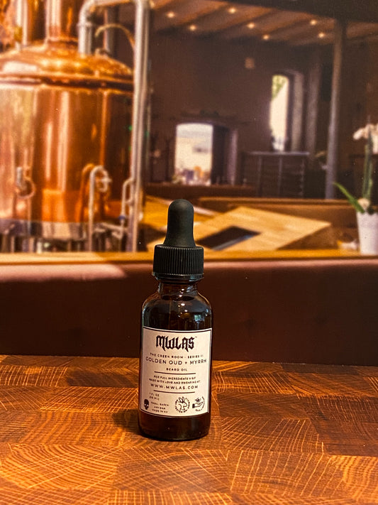 The Green Room Series II: GOLDEN OUD + MYRRH Beard Oil