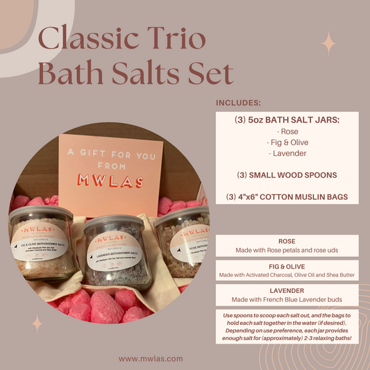 Classic Trio Bath Salts Set