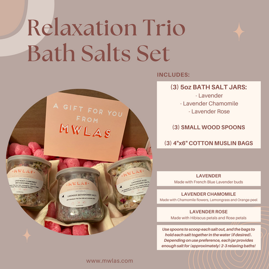 Relaxation Trio Bath Salts Set