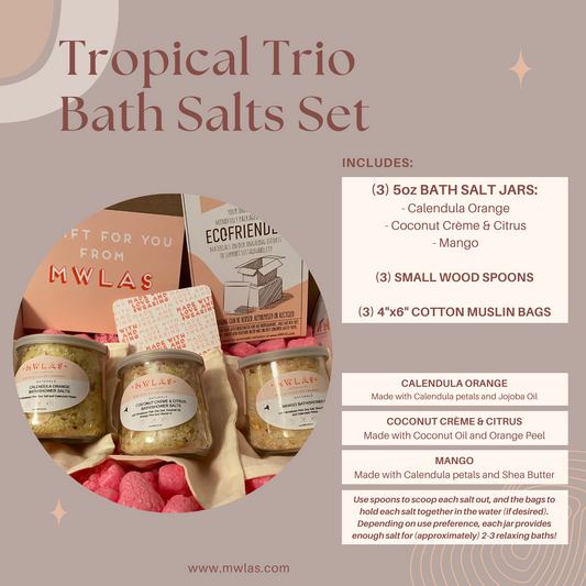 Tropical Trio Bath Salts Set