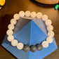 Rose Pink Quartz Lava Stone Bracelet