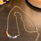 Chakra Lava Stone Necklace | Gold (Nickel-Free)