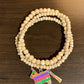 Light Wood Fiesta Stacking Bracelets (Set of 3)