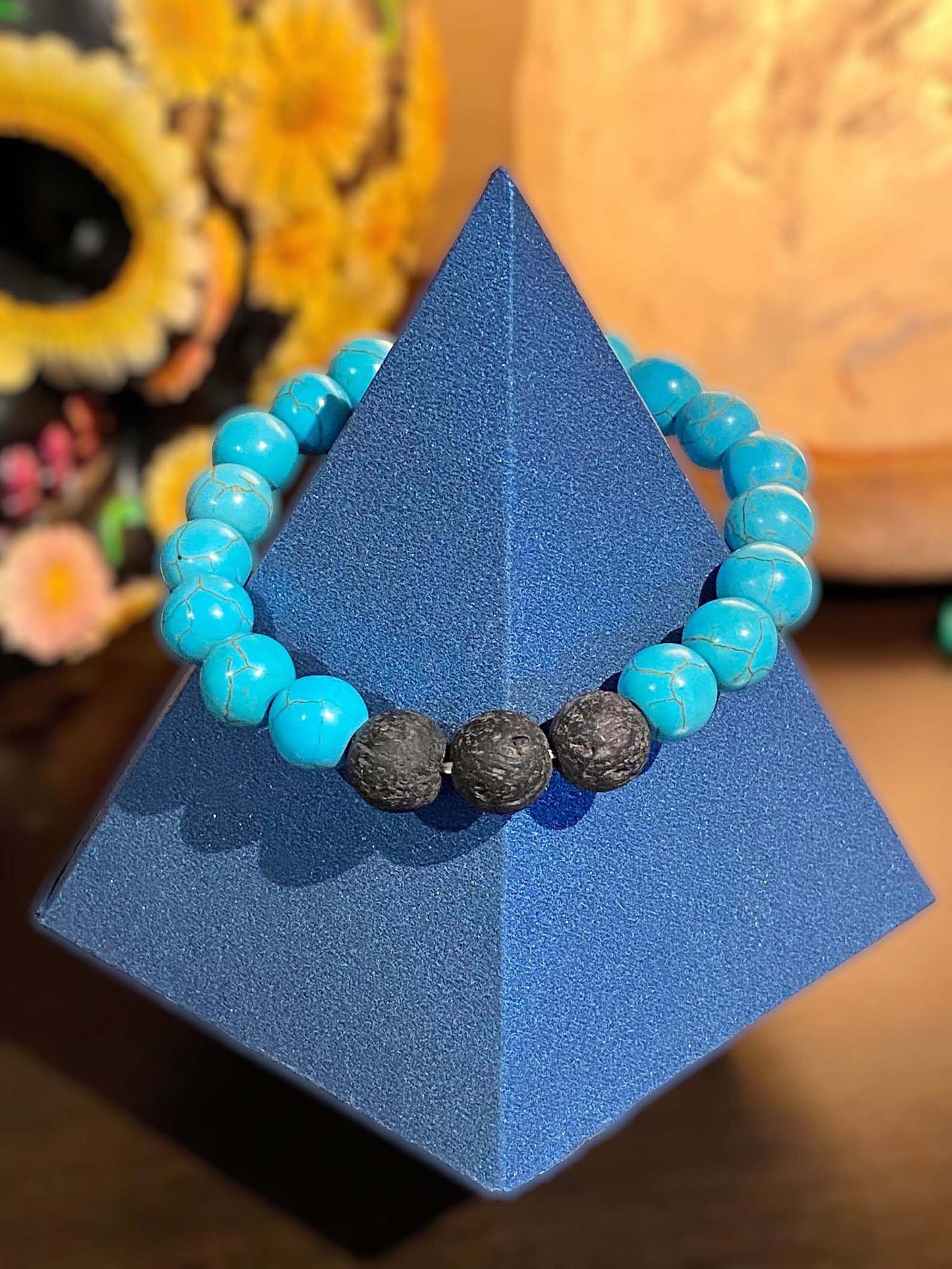 Turquoise Lava Stone Bracelet