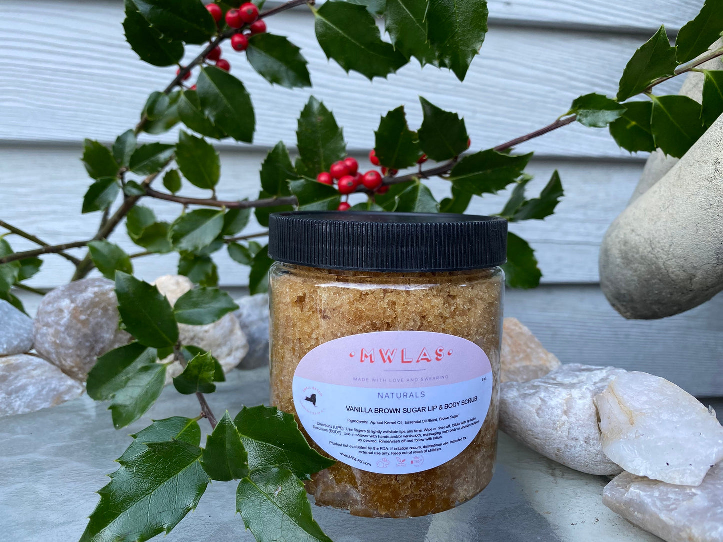 Vanilla Brown Sugar Lip & Body Scrub | Vegan Friendly Natural Exfoliant