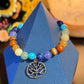 Chakra Tree of Life Stacking Bracelet (Silver)