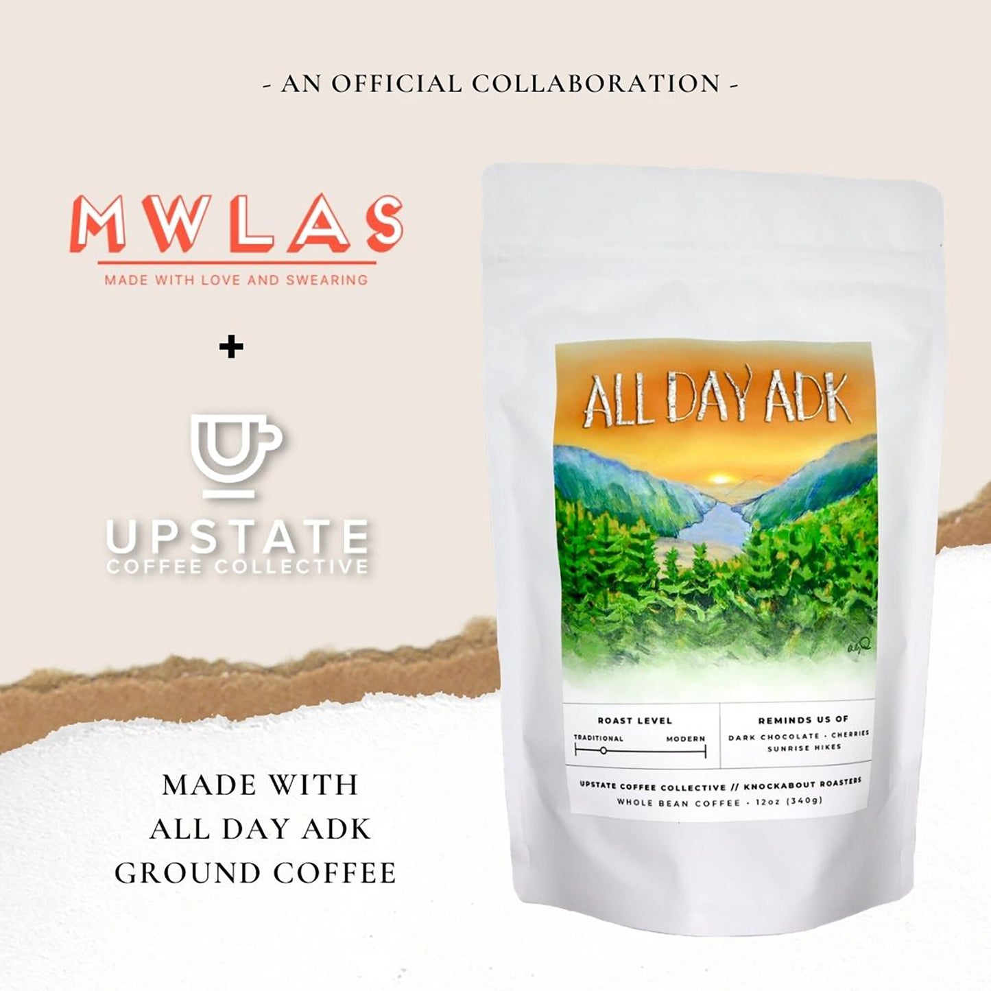 All Day ADK Coffee Sugar Scrub | MWLAS™ + Upstate Coffee Collective