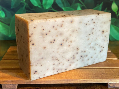 Coconut Latte Exfoliating Coffee Soap | 10oz bar with bag