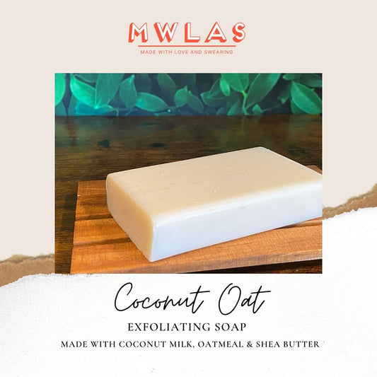 Coconut Oat Exfoliating Soap | 5oz bar with bag
