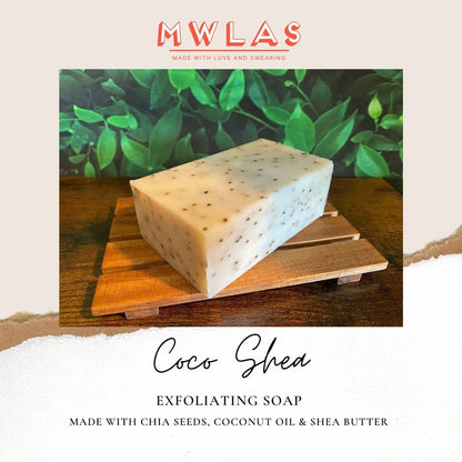 Coco Shea Exfoliating Soap | 10oz bar with bag