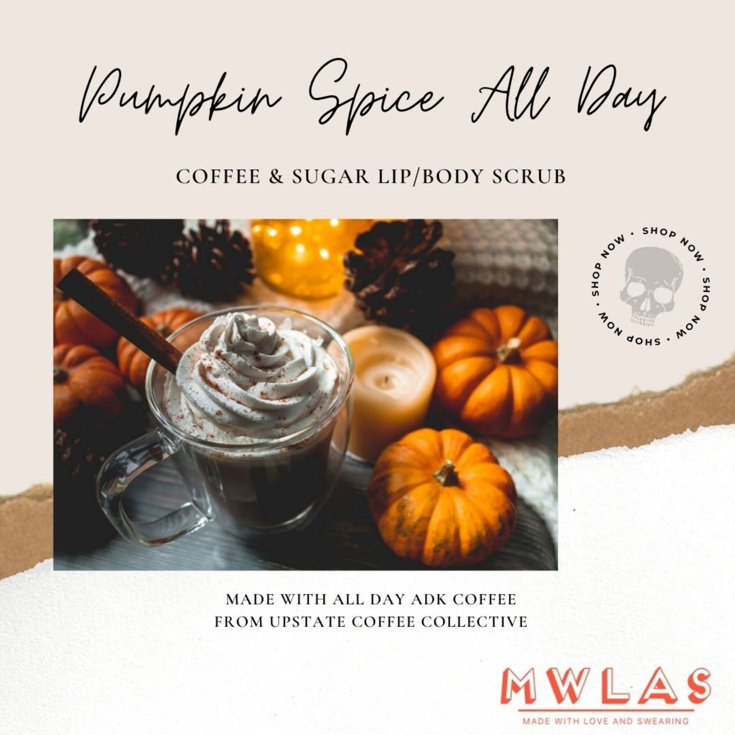 Pumpkin Spice All Day Coffee & Sugar Scrub